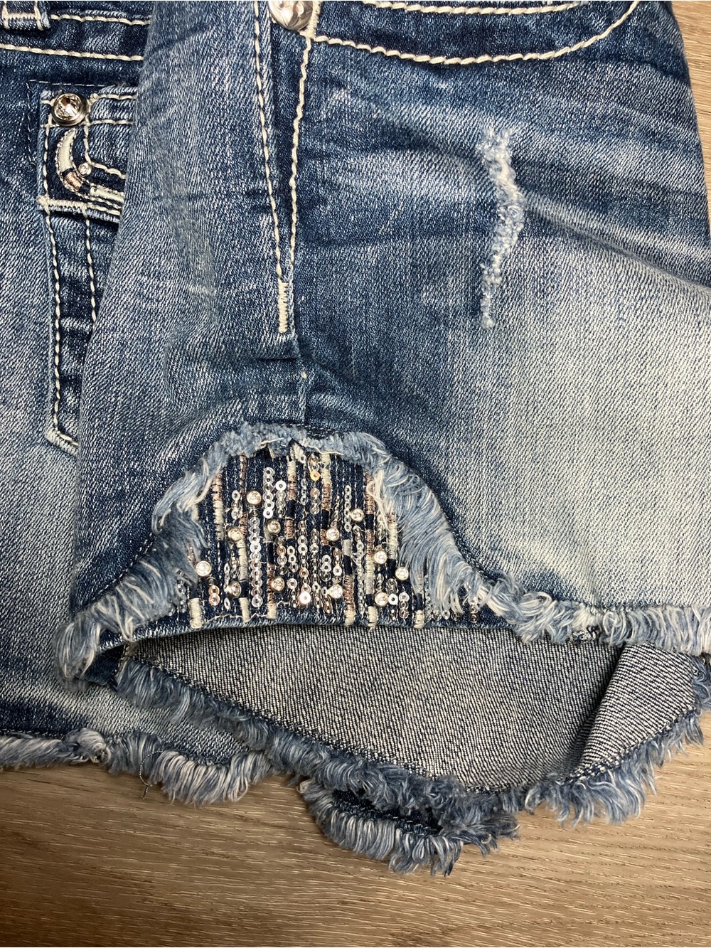 Miss Me denim short size 27 - Picture 7 of 9
